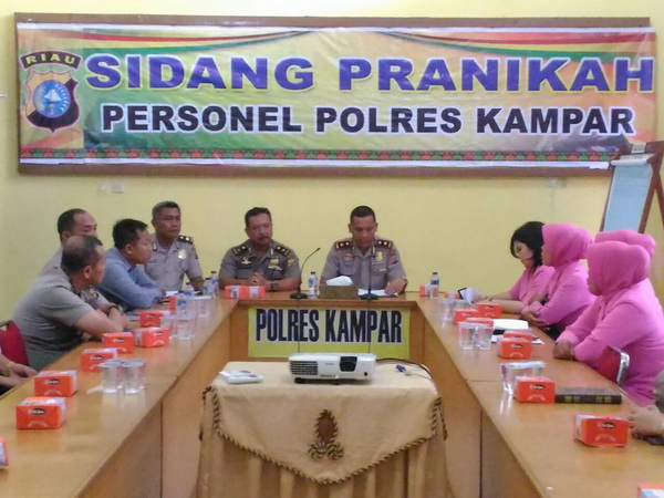 Waka Polres Kampar Pimpin Sidang Pra Nikah